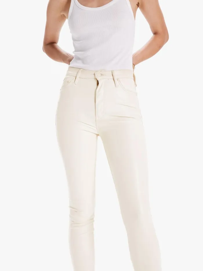 Women Pants Mother Denim The Super Swooner Natural