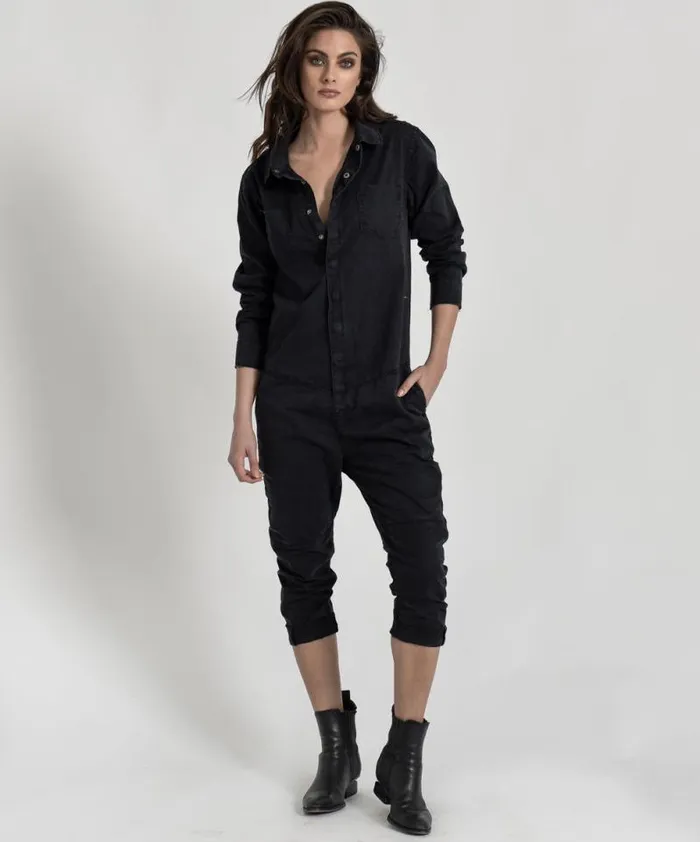 Women PARADISE UTILITY JUMPSUIT One Teaspoon Denim Jumpsuits