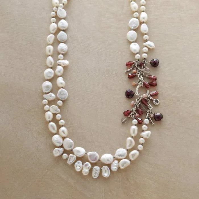 Women Pearl Melange Necklace Sundance Catalog Necklaces