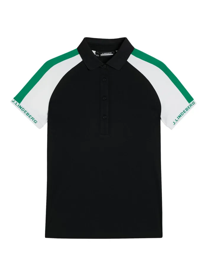 Women Perinne Polo Black JLindeberg Polo Shirts Women Perinne Polo Black JLindeberg Polo Shirts