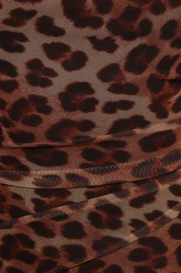 Women Petal and Pup Antonie Midi Dress Leopard Winter Dresses