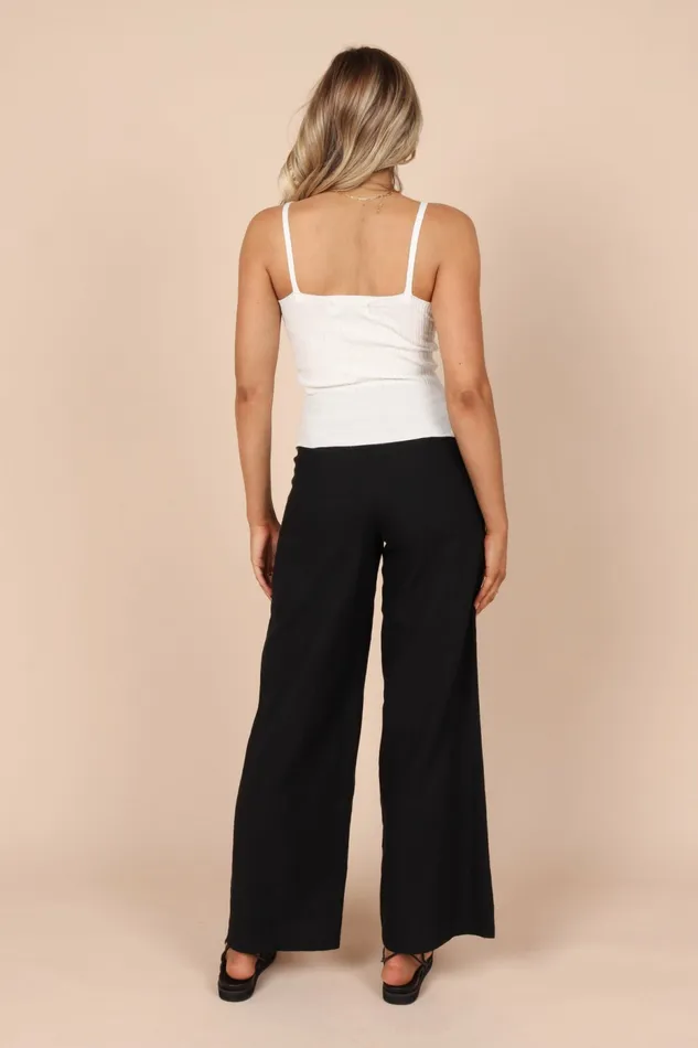 Women Petal and Pup Gemma V Neck Tank Top Ivory Tops