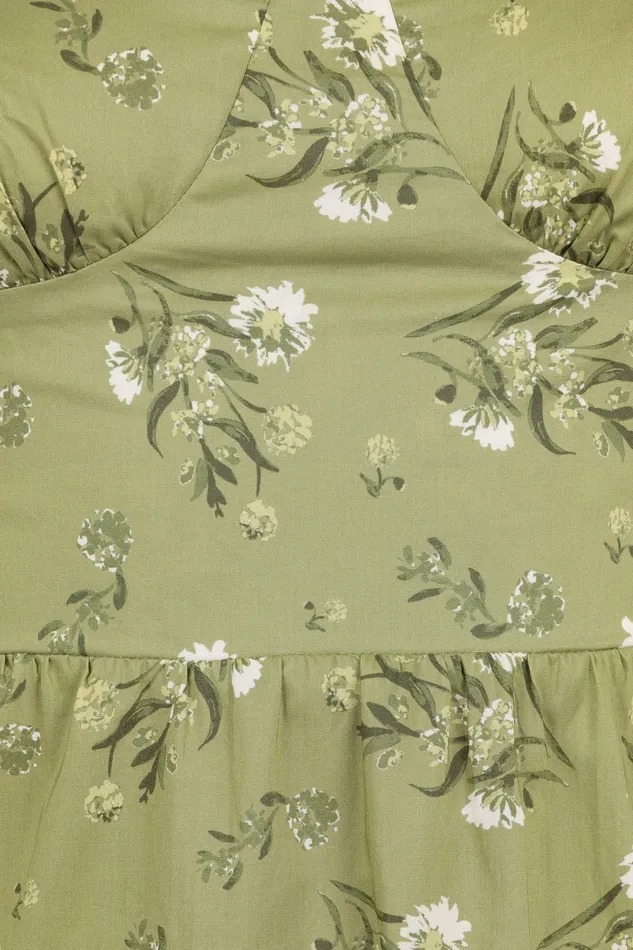 Women Petal and Pup Paisley Midi Dress Sage Botanica Floral Dresses