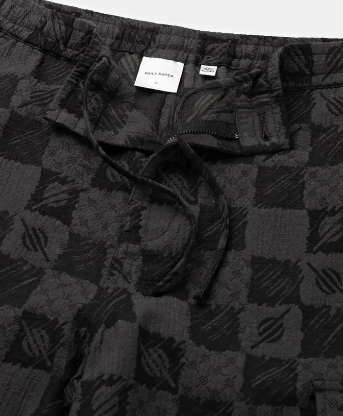 Women Phantom Black Membuti Chess Pants Daily Paper Pants Women Phantom Black Membuti Chess Pants Daily Paper Pants