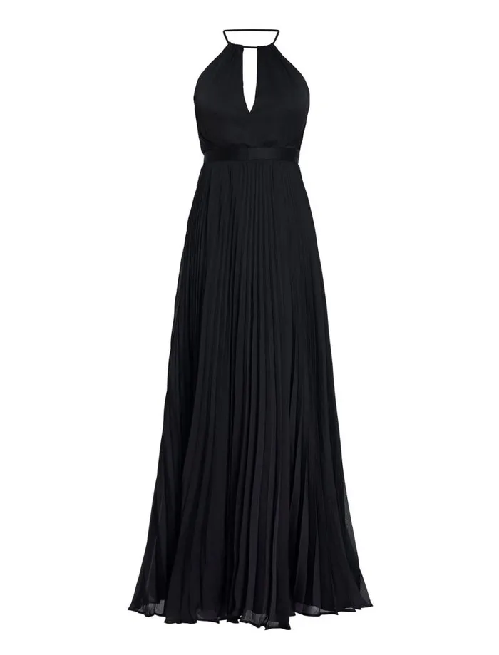 Women Primrose Pleated Gown Black BCBG Dresses Women Primrose Pleated Gown Black BCBG Dresses