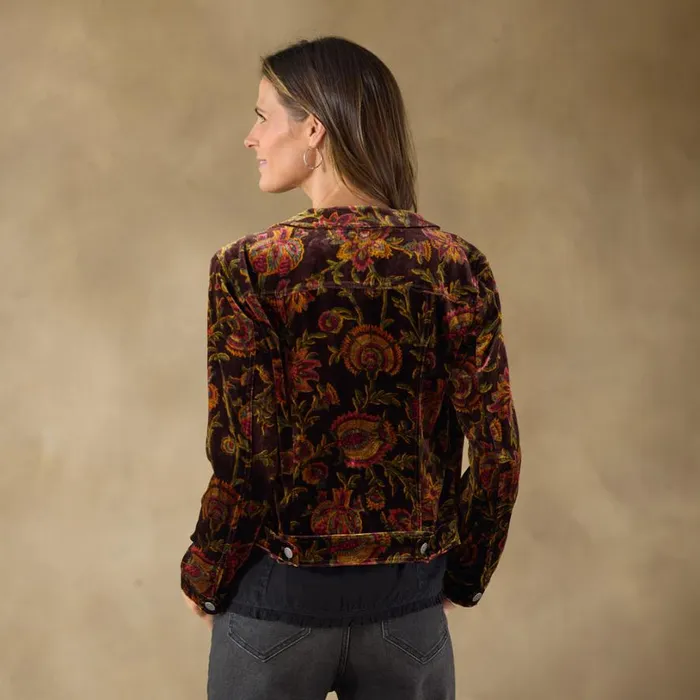 Women Printed Wren Velvet Jacket Floral Sundance Catalog Jackets and Coats Women Printed Wren Velvet Jacket Floral Sundance Catalog Jackets and Coats