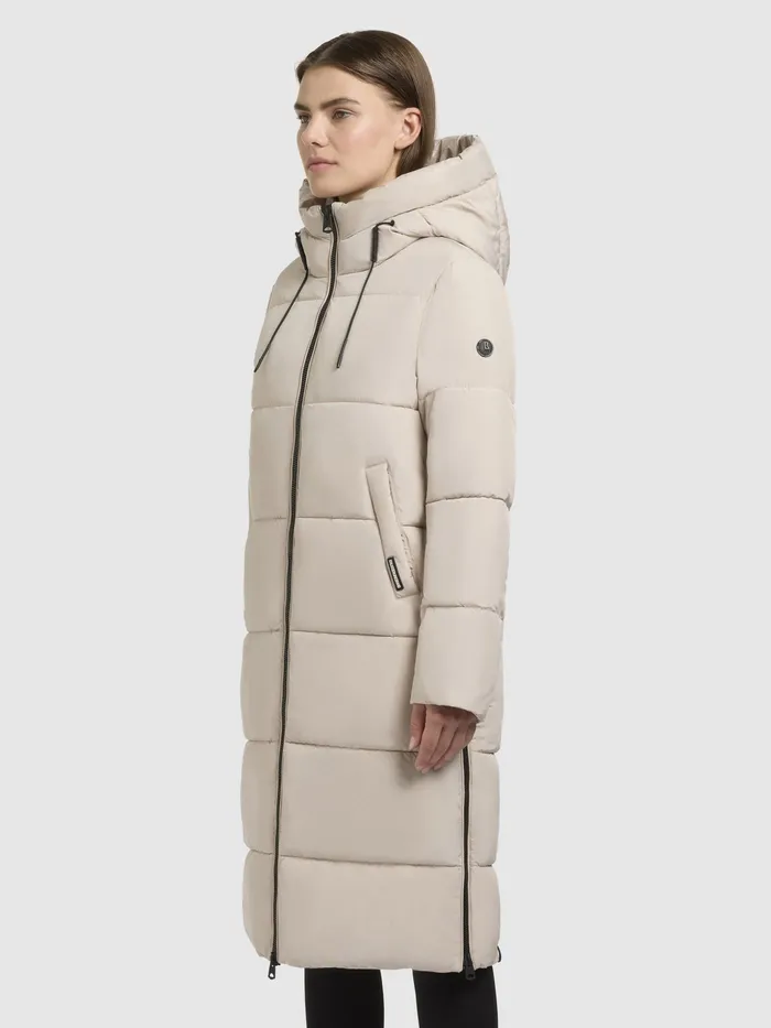 Women Puffer Coats KHUJO Mantel MIRI2 Hellbeige Hellbeige