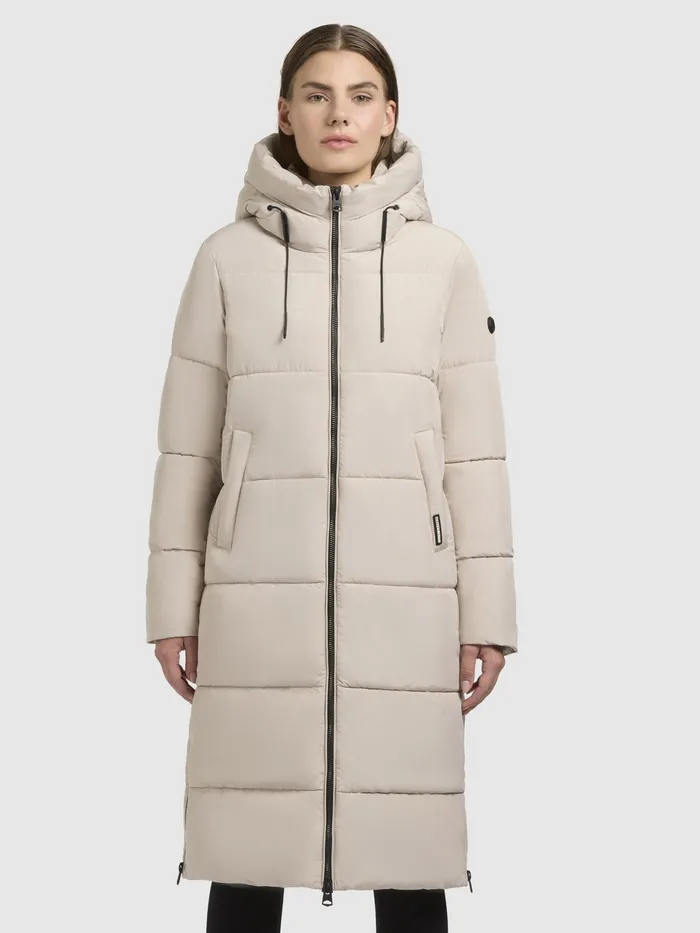 Women Puffer Coats KHUJO Mantel MIRI2 Hellbeige Hellbeige