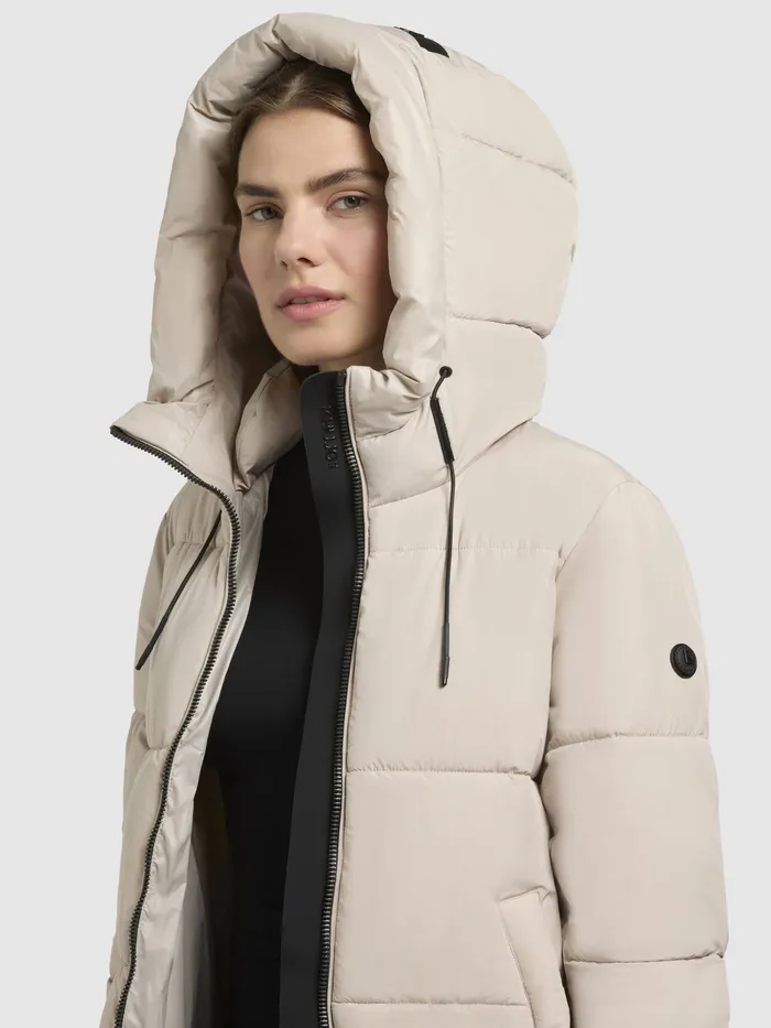 Women Puffer Coats KHUJO Mantel MIRI2 Hellbeige Hellbeige