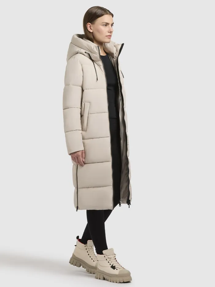 Women Puffer Coats KHUJO Mantel MIRI2 Hellbeige Hellbeige