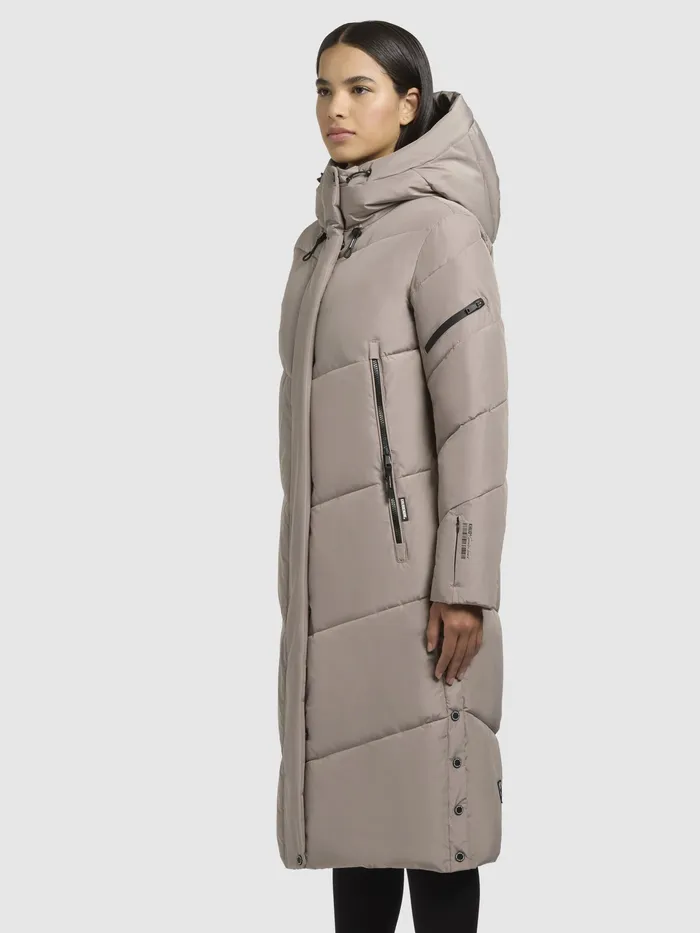 Women Puffer Coats KHUJO Mantel SONJE6 Graubeige Graubeige