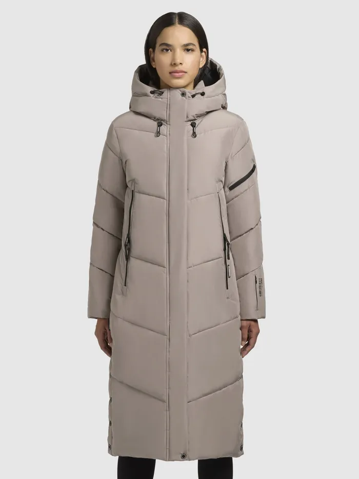 Women Puffer Coats KHUJO Mantel SONJE6 Graubeige Graubeige