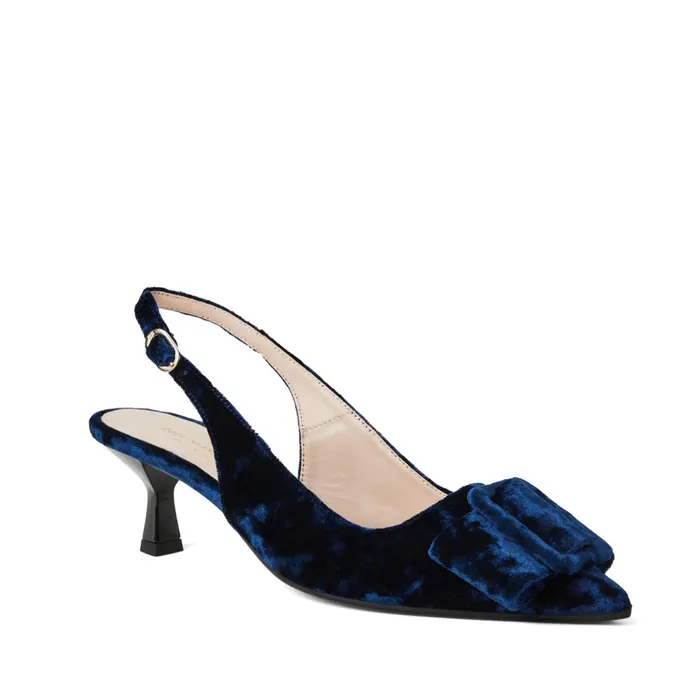Women Pumps Bruno Magli Morena Slingback Pump Navy Velvet