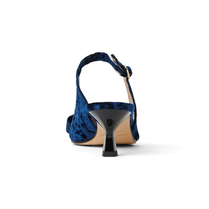 Women Pumps Bruno Magli Morena Slingback Pump Navy Velvet