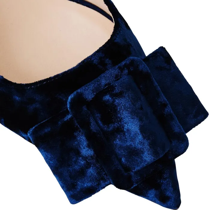 Women Pumps Bruno Magli Morena Slingback Pump Navy Velvet
