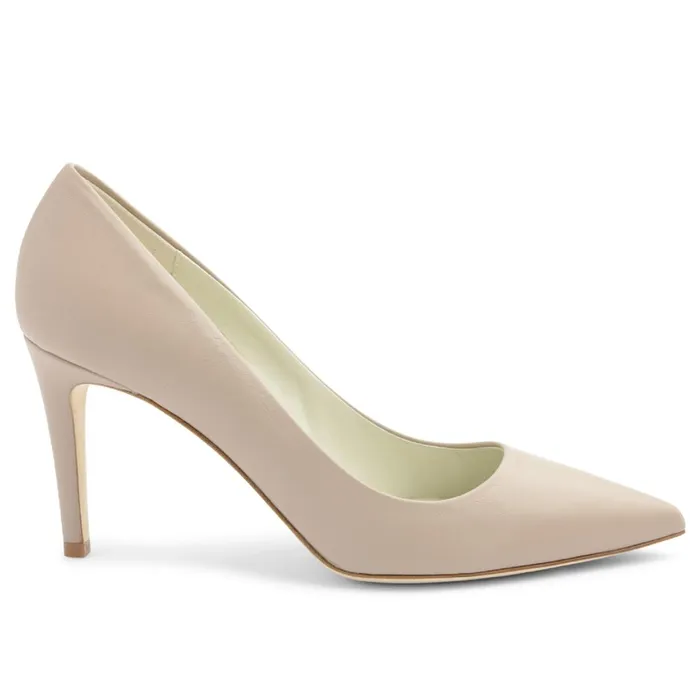 Women Pumps Bruno Magli Telma Leather PointedToe PumpNatural