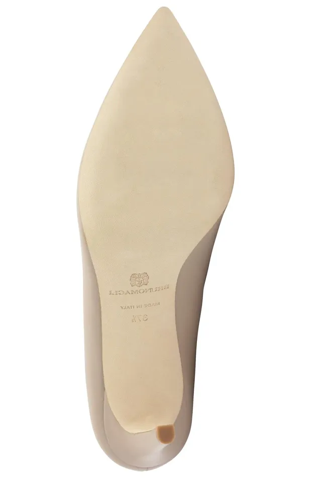 Women Pumps Bruno Magli Telma Leather PointedToe PumpNatural
