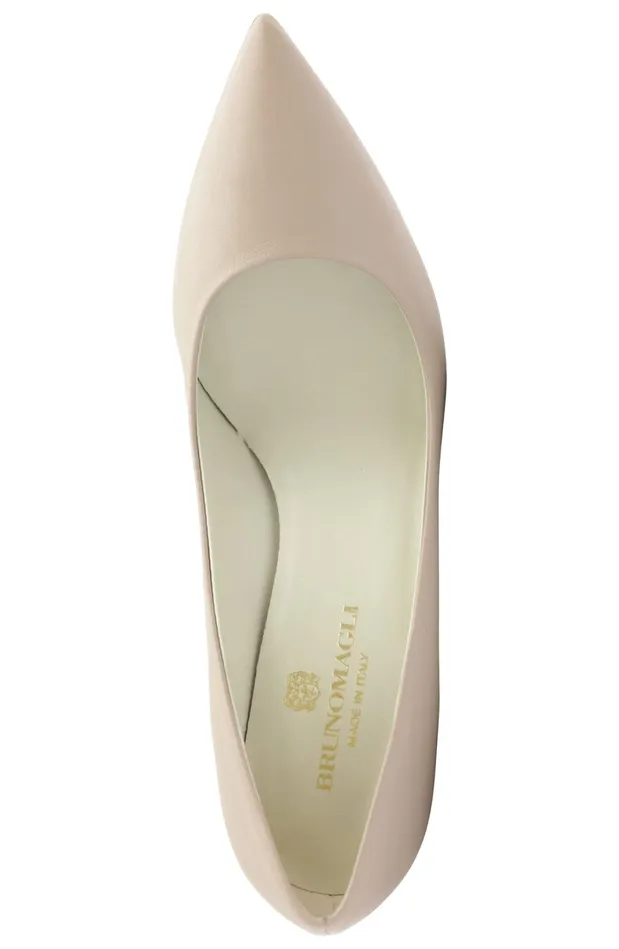 Women Pumps Bruno Magli Telma Leather PointedToe PumpNatural