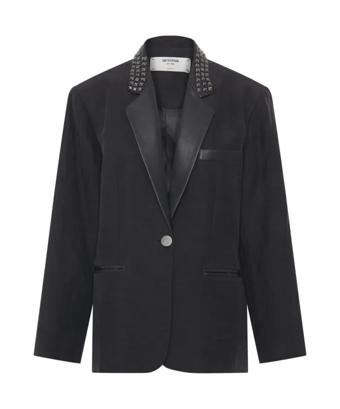 Women PUNK STUDDED LINEN BLAZER One Teaspoon Jackets Women PUNK STUDDED LINEN BLAZER One Teaspoon Jackets