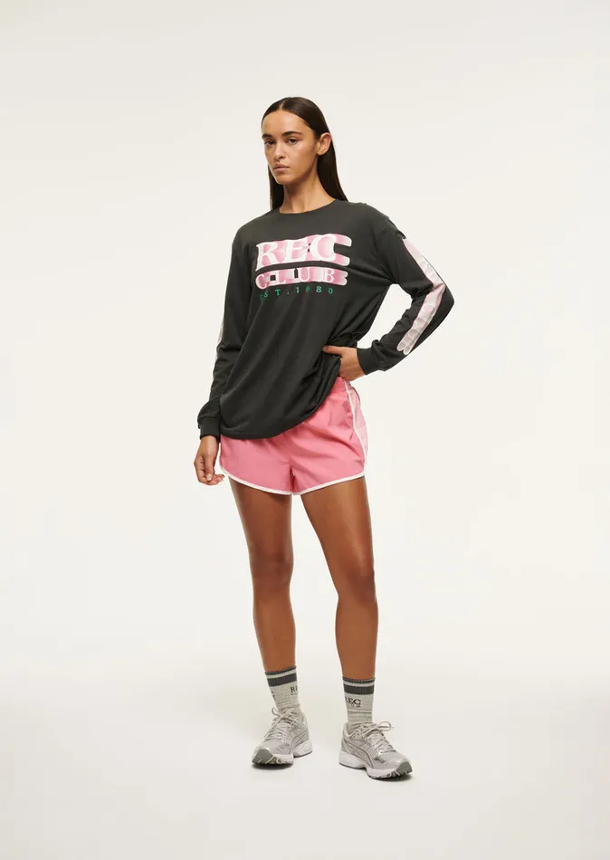 Women RALLY LONG SLEEVE TEE IN ASPHALT LongSleeveTops PE Nation