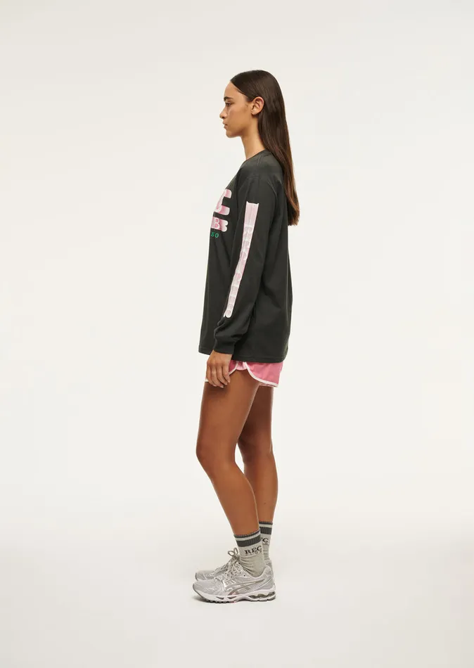 Women RALLY LONG SLEEVE TEE IN ASPHALT LongSleeveTops PE Nation