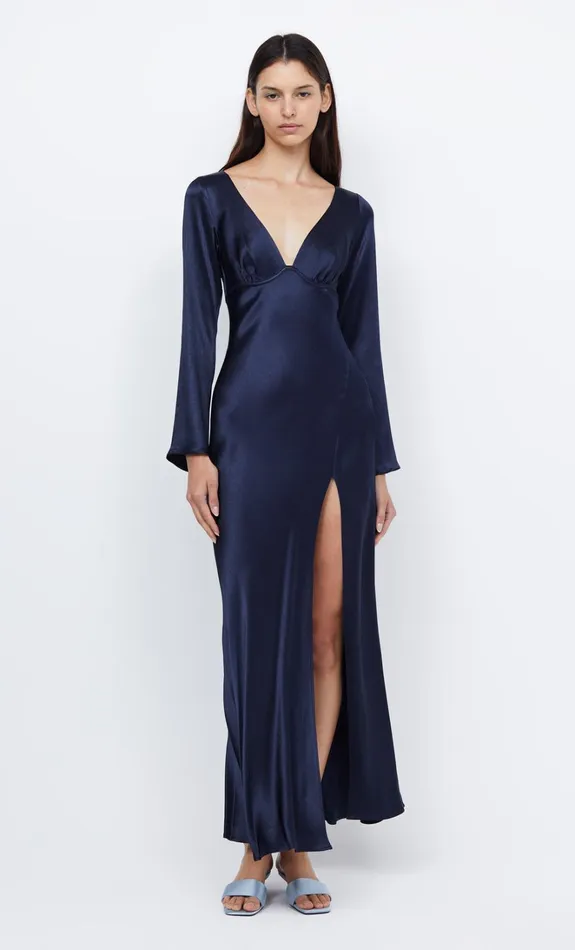 Women REN LONG SLEEVE MAXI DRESS 8211 INK Bec Bridge Prom Dresses