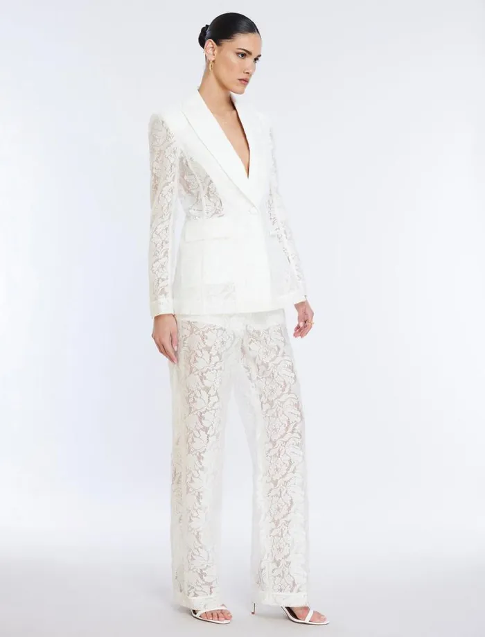 Women Rialla Lace Blazer Gardenia BCBG Suiting Women Rialla Lace Blazer Gardenia BCBG Suiting