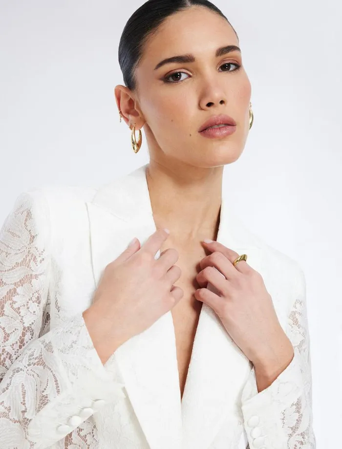 Women Rialla Lace Blazer Gardenia BCBG Suiting Women Rialla Lace Blazer Gardenia BCBG Suiting