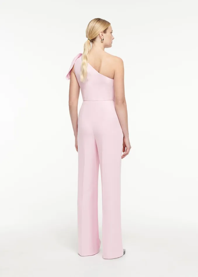 Women Roland Mouret Clothing Asymmetric Heavy Cady Jumpsuit
