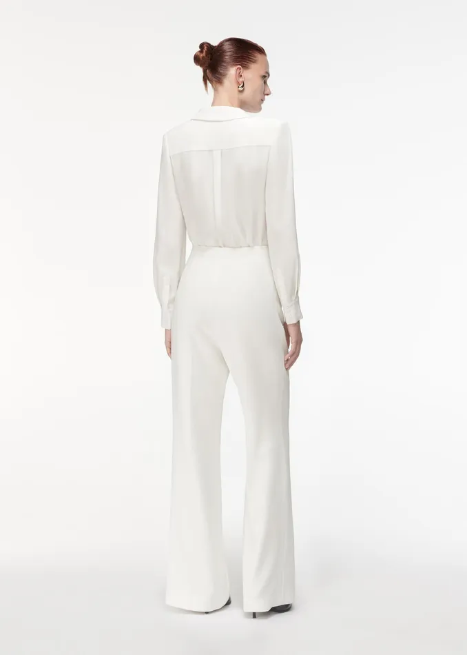 Women Roland Mouret Clothing High Waisted Wide Leg Trouser