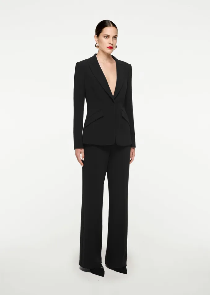 Women Roland Mouret Clothing Single Breasted Stretch Cady Blazer