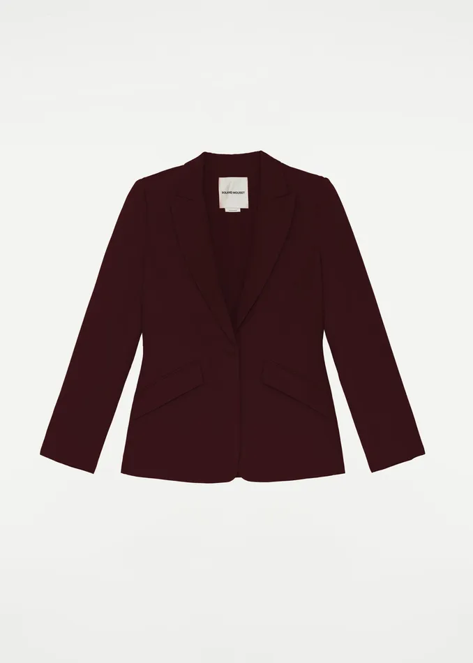 Women Roland Mouret Clothing Single Breasted Stretch Cady Blazer