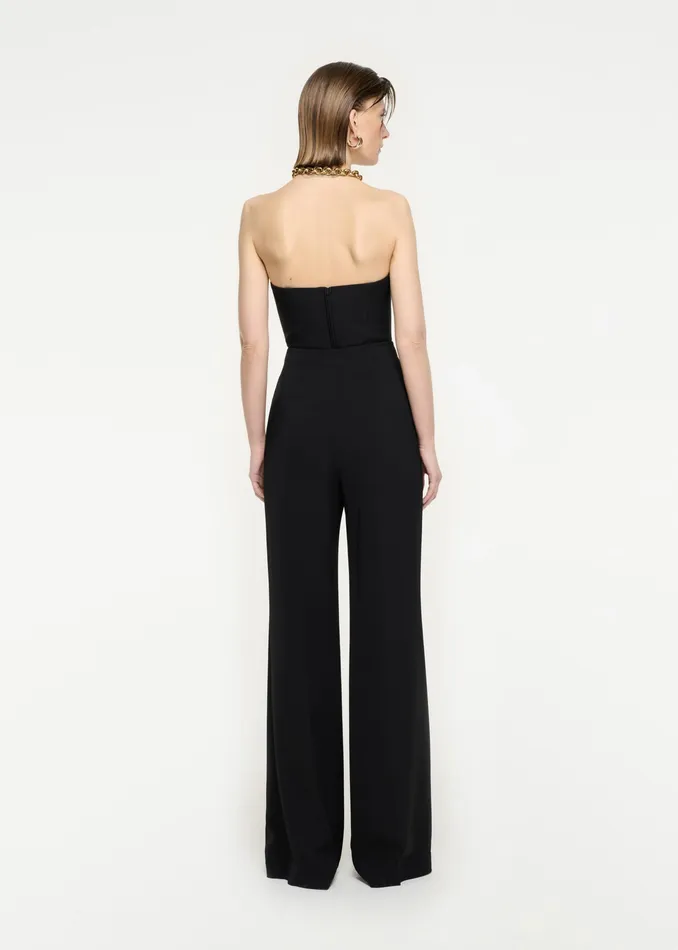 Women Roland Mouret Clothing Strapless Wool Silk Top