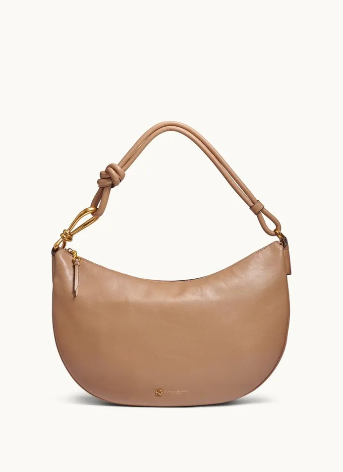 Women ROSLYN LARGE HOBO Fawn Donna Karan New York Shoulder And Hobo Bags