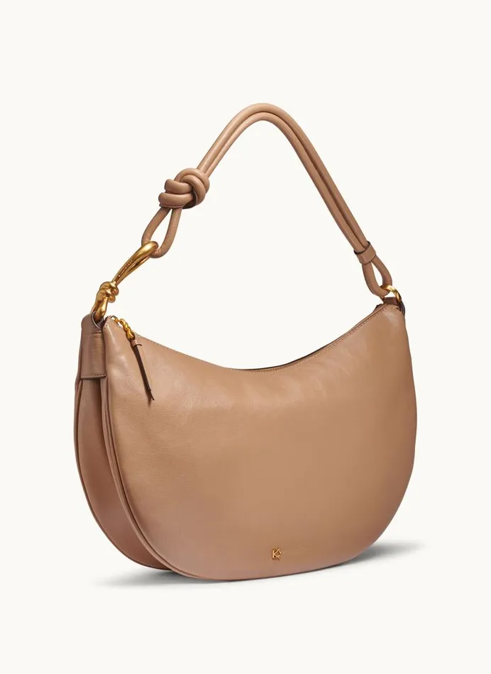 Women ROSLYN LARGE HOBO Fawn Donna Karan New York Shoulder And Hobo Bags Women ROSLYN LARGE HOBO Fawn Donna Karan New York Shoulder And Hobo Bags