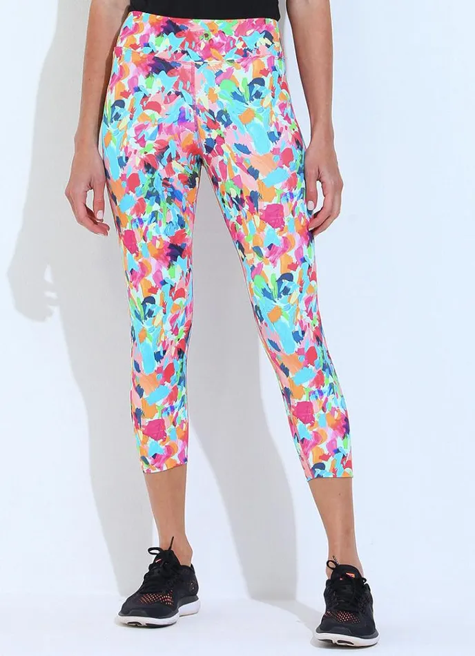 Women Running Crop Luna Dona Jo Leggings and Capris