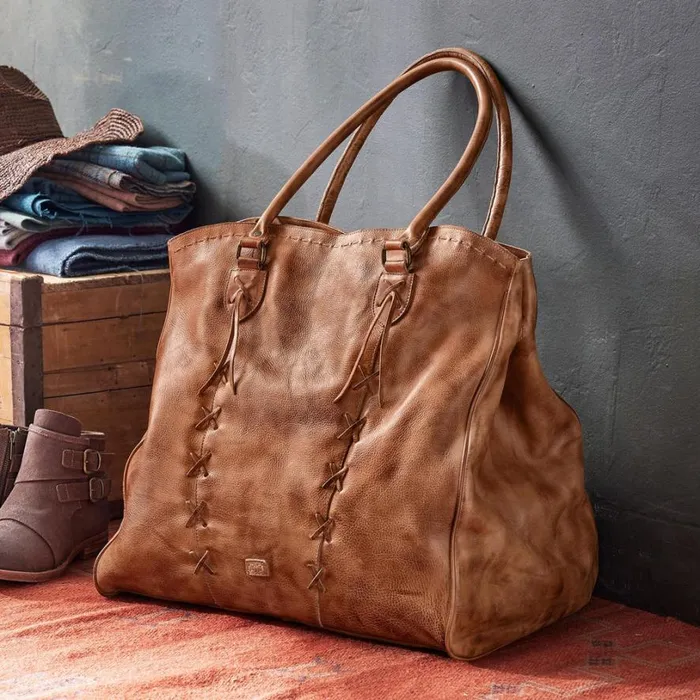 Women Saint Martin Travel Tote Tan Rustic Sundance Catalog Handbags