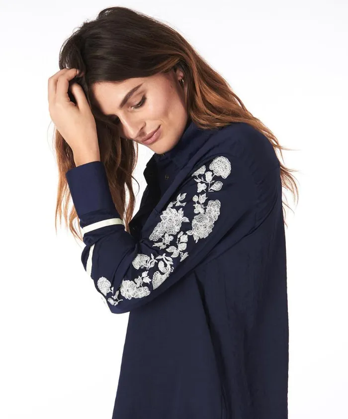 Women SAN CERENA SHIRT BLUE One Teaspoon Shirts Women SAN CERENA SHIRT BLUE One Teaspoon Shirts