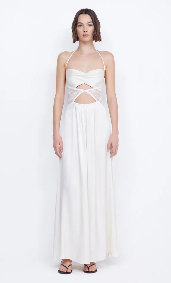 Women SANTAL HALTER MAXI DRESS 8211 IVORY Bec Bridge Prom Dresses