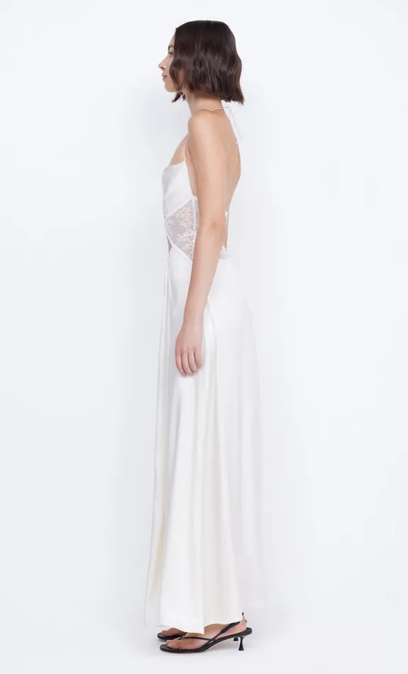 Women SANTAL HALTER MAXI DRESS 8211 IVORY Bec Bridge Prom Dresses