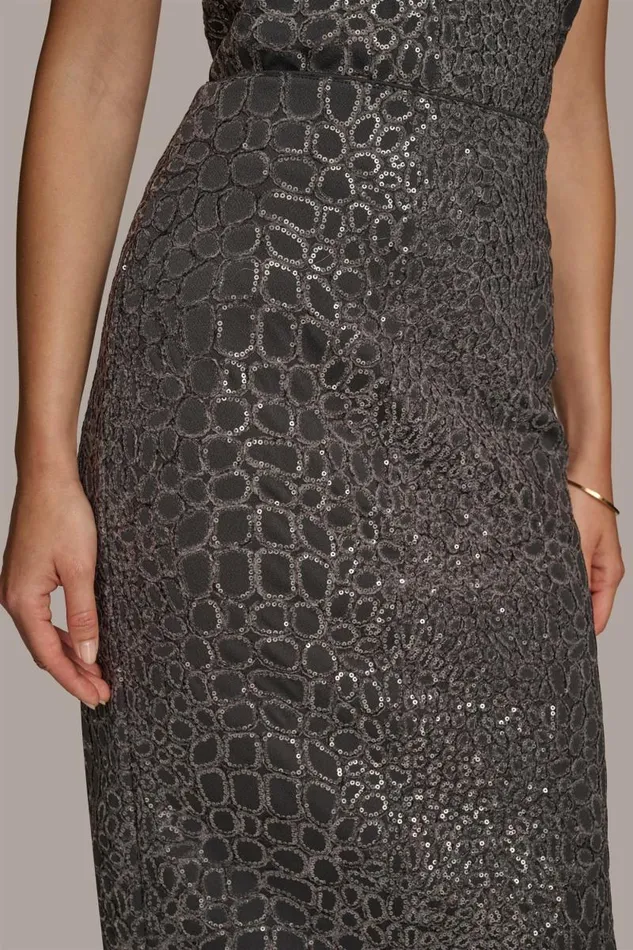 Women SEQUIN EMBELIISHED SKIRT Iron Donna Karan New York Skirts Women SEQUIN EMBELIISHED SKIRT Iron Donna Karan New York Skirts