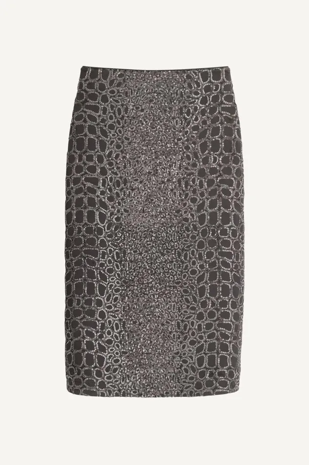 Women SEQUIN EMBELIISHED SKIRT Iron Donna Karan New York Skirts Women SEQUIN EMBELIISHED SKIRT Iron Donna Karan New York Skirts