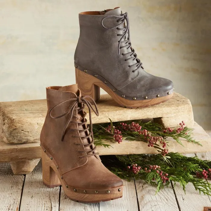 Women Sherborn Clog Boots Brown Sundance Catalog Boots