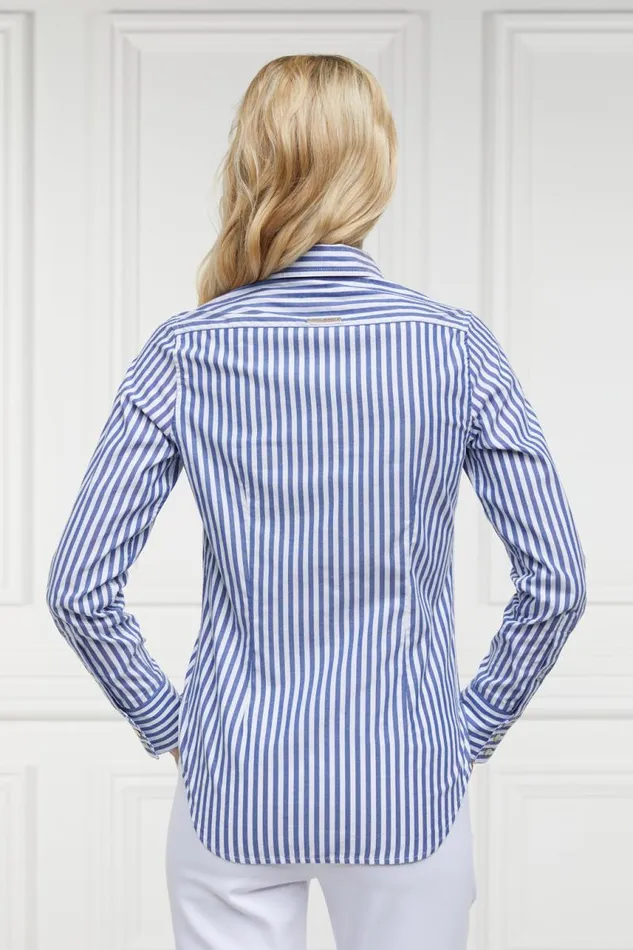 Women Shirts and Blouses Holland Cooper Classic Button Down Shirt Navy Stripe Women Shirts and Blouses Holland Cooper Classic Button Down Shirt Navy Stripe