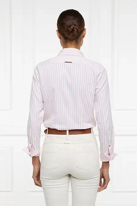 Women Shirts and Blouses Holland Cooper Classic Button Down Shirt Pink Stripe Women Shirts and Blouses Holland Cooper Classic Button Down Shirt Pink Stripe