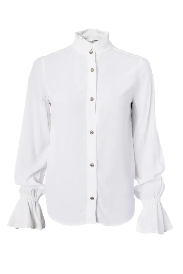 Women Shirts and Blouses Holland Cooper Lilibet Shirt White Women Shirts and Blouses Holland Cooper Lilibet Shirt White