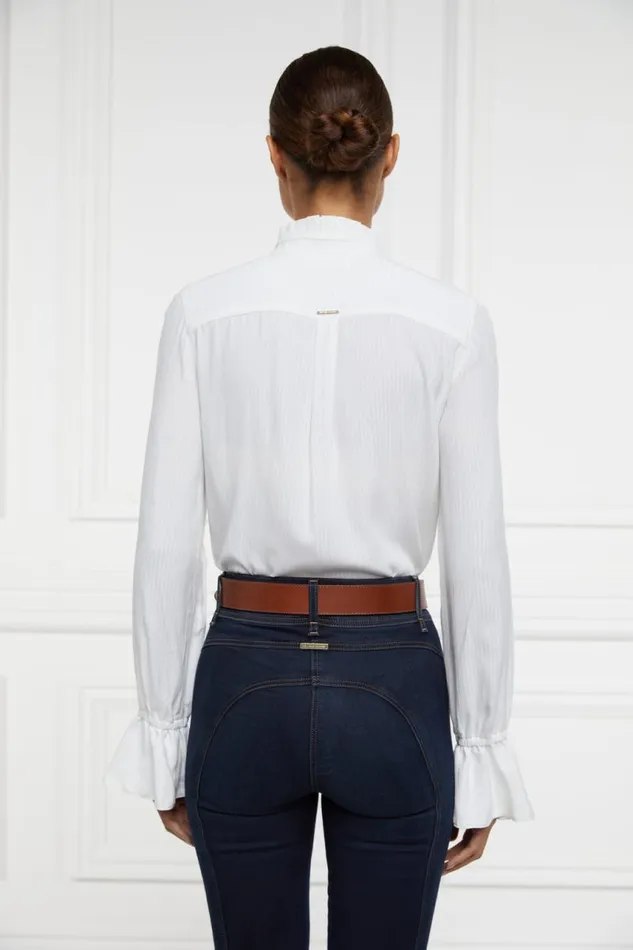 Women Shirts and Blouses Holland Cooper Lilibet Shirt White Women Shirts and Blouses Holland Cooper Lilibet Shirt White