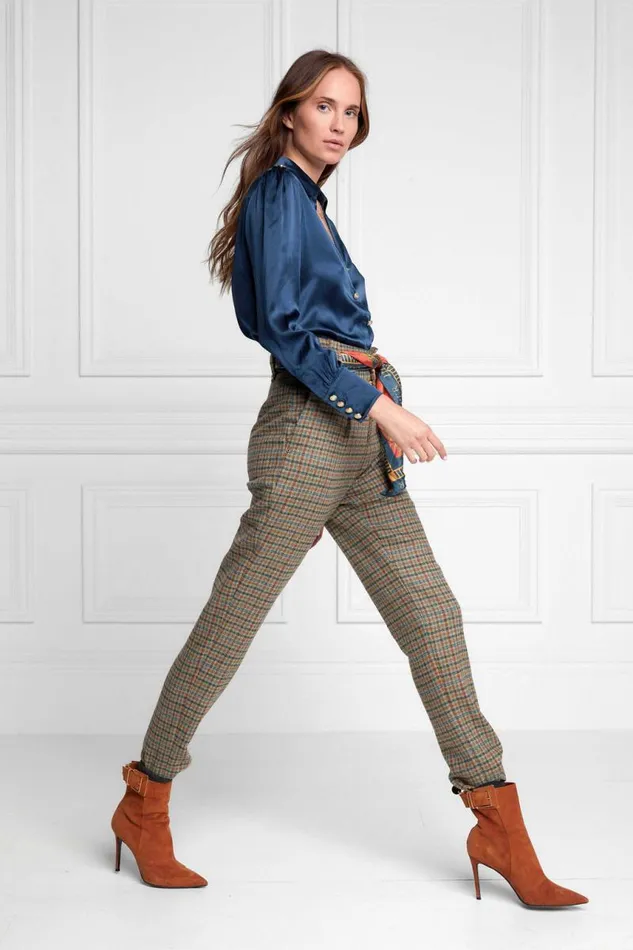 Women Shirts and Blouses Holland Cooper Silk VNeck Blouse Petrol Blue Women Shirts and Blouses Holland Cooper Silk VNeck Blouse Petrol Blue