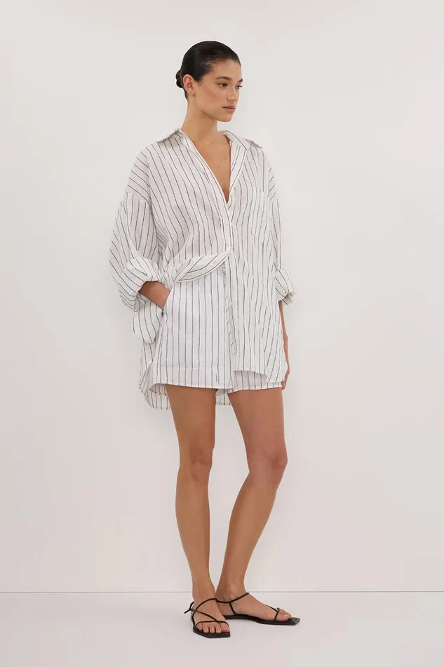 Women Shirts DISSH OLLIE WHITE STRIPE SHIRT