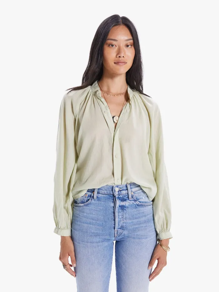 Women Shirts Mother Denim The Sunburst Dark Green
